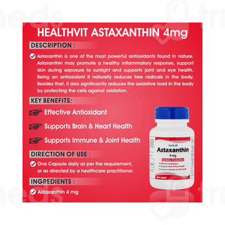 Healthvit Astaxanthin 4mg Capsule 60