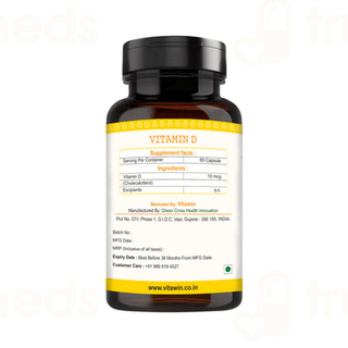 Vitawin Vitamin D Vegetarian Capsule 60