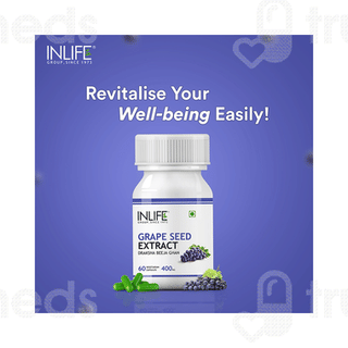 Inlife Grape Seed Extract Vegetarian Capsule 60