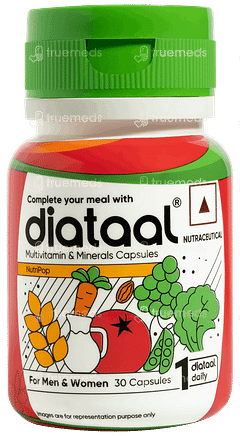 Diataal Nutripop Multivitamin Hair & Skin Energy & Immunity For Fitness & Wellness 30 Capsules Diataal Nutripop Multivitamin Hair & Skin Energy & Immunity For Fitness & Wellness 30 Capsules