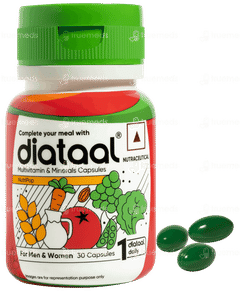 Diataal Nutripop Multivitamin Hair & Skin Energy & Immunity For Fitness & Wellness 30 Capsules