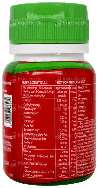 Diataal Nutripop Multivitamin Hair & Skin Energy & Immunity For Fitness & Wellness 30 Capsules