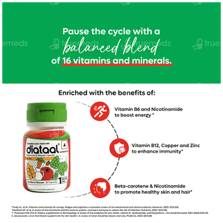 Diataal Nutripop Multivitamin Hair & Skin Energy & Immunity For Fitness & Wellness 30 Capsules