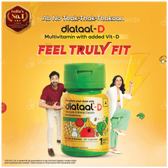 Diataal-d Multivitamin Vit. D & Ala Sustained Energy Heart Health For Men & Women Capsule 30