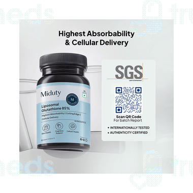 Miduty Liposomal Glutathione Capsule 30 - Uses, Side Effects, Dosage, Price