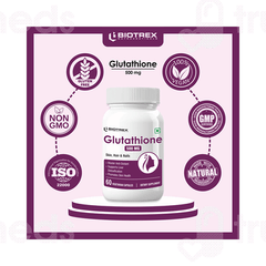 Biotrex Glutathione 500mg Veg Capsule 60