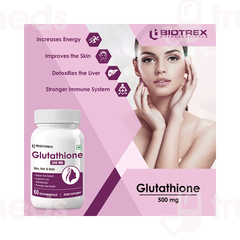 Biotrex Glutathione 500mg Veg Capsule 60
