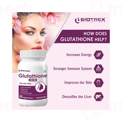 Biotrex Glutathione 500mg Veg Capsule 60