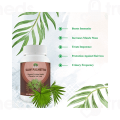 Pushpveda Saw Palmetto Vegetarian Capsule 60