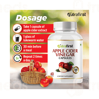 Nutrafirst Apple Cider Vinegar 500mg Capsule 60