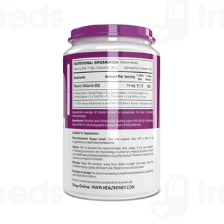 Healthy Hey Nutrition Niacin Vitamin B3 Vegetable Capsule 120