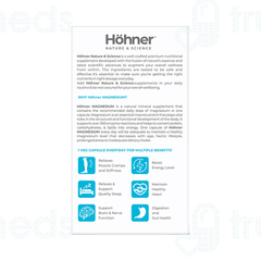 Hohner Magnesium 310Mg Veg Capsule 60