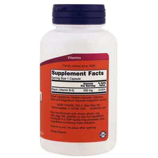 Now Niacin 500mg Capsule 100