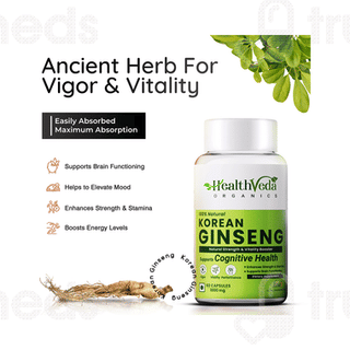 Health Veda Organics Korean Red Ginseng Capsule 60