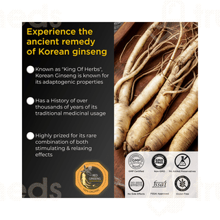 Health Veda Organics Korean Red Ginseng Capsule 60