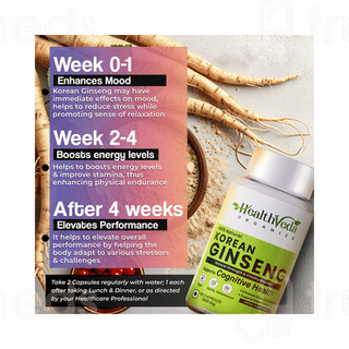 Health Veda Organics Korean Red Ginseng Capsule 60