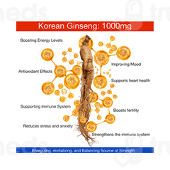Health Veda Organics Korean Red Ginseng Capsule 60