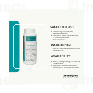 Sharrets Nutritions Resonate 1000mg Vegan Capsule 30