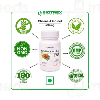 Biotrex Choline & Inositol 500mg Capsule 60