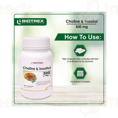 Biotrex Choline & Inositol 500mg Capsule 60