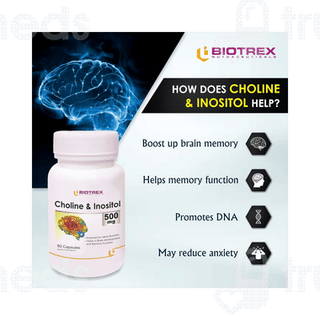 Biotrex Choline & Inositol 500mg Capsule 60