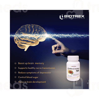 Biotrex Choline & Inositol 500mg Capsule 60