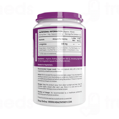 Healthy Hey Nutrition L Arginine Vegetable Capsule 120