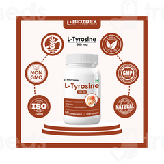 Biotrex L Tyrosine 500mg Veg  Capsule 60