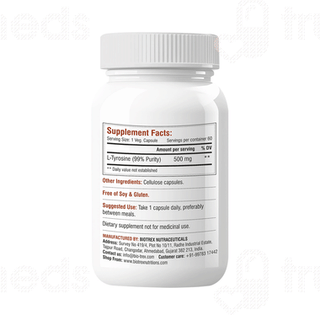 Biotrex L Tyrosine 500mg Veg  Capsule 60