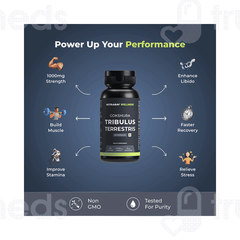 Nutrabay Wellness Gokshura Tribulus Terrestris Capsule 60