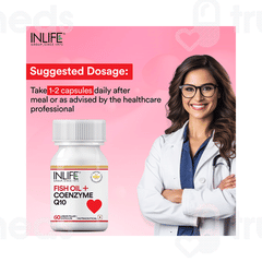 Inlife Fish Oil + Coenzyme Q10 Capsule 60
