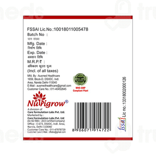 Nutrigrow L Arginine Extra Strength 2500Mg Capsule 90