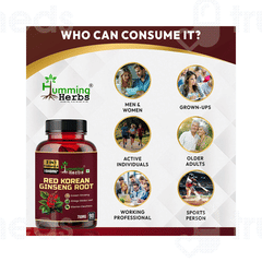 Humming Herbs Red Korean Ginseng Root Capsule 90