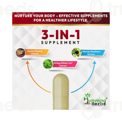 Humming Herbs Red Korean Ginseng Root Capsule 90
