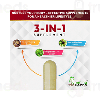 Humming Herbs Red Korean Ginseng Root Capsule 90