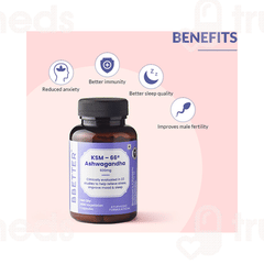 Bbetter Ksm 66 Ashwagandha 600mg Vegetarian Capsule 60