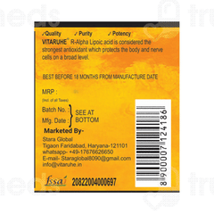 Vitaruhe R Alpha Lipoic Acid 300mg Capsule 90