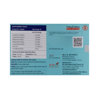 Allen Nutraceuticals Pre+pro Biotics Capsule 30