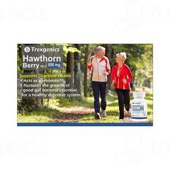 Trexgenics Hawthorn Berry 600mg Veg Capsule 60