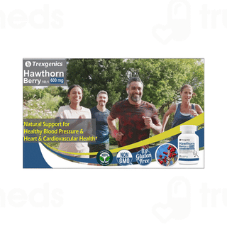 Trexgenics Hawthorn Berry 600mg Veg Capsule 60