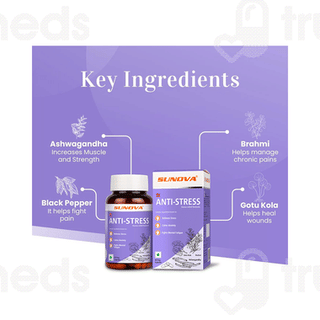 Sunova Anti Stress Veg Capsule 60