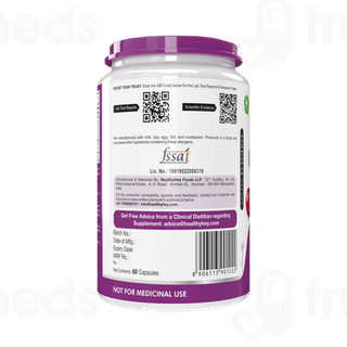 Healthy Hey Nutrition Natural Cranberry Vegetable Capsule 60