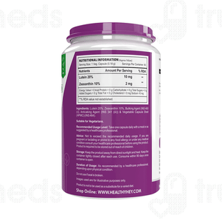 Healthy Hey Nutrition Lutein & Zeaxanthin Vegetable Capsule 60