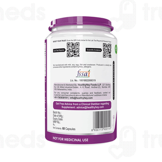 Healthy Hey Nutrition Lutein & Zeaxanthin Vegetable Capsule 60