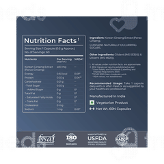 Nutrabay Wellness Korean Ginseng Extract Capsule 60