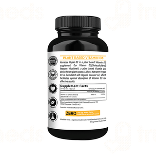 Nutrazee Vegan D3 Veg Liquid Capsule 60