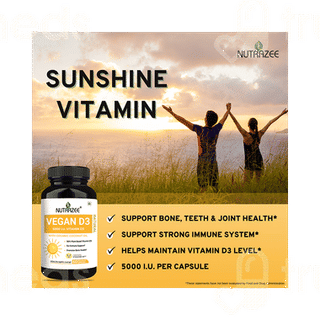 Nutrazee Vegan D3 Veg Liquid Capsule 60