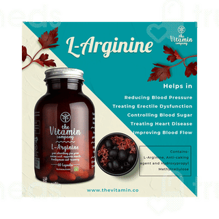 The Vitamin Company L Arginine Capsule 60