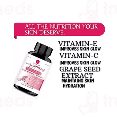grape seed extract glutathione White Label L-Glutathione + Alpha Lipoic Acid + Pycnogenol + Grape Seed +  Green Seed Extract + Vitamins + Amino Acid Tablets Manufacturer in India main image 1