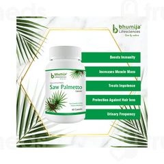 Bhumija Lifesciences Saw Palmetto Capsule 60 Bhumija Lifesciences Saw Palmetto Capsule 60